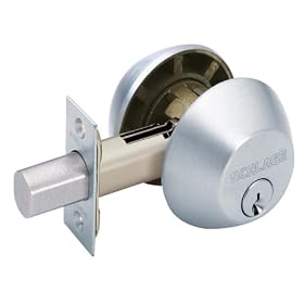 Schlage B362NV626 Double-Cylinder Deadbolt, Brushed Chrome by Schlage