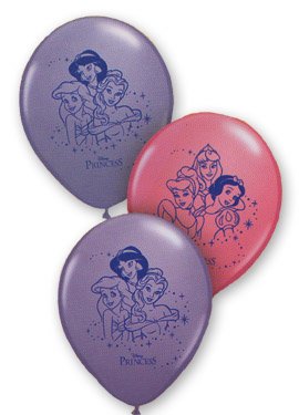 Disney Princess 12 inch Balloons - Package of 6