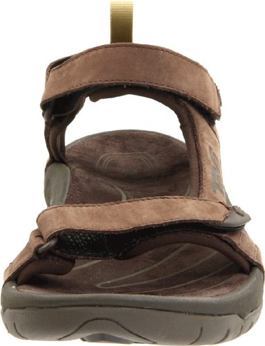 Teva Men's Tanza Leather Brown Sandal 1000183 7 UK, 8 US