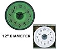 WALL CLOCK WITH LIGHT SENSOR 12"