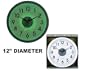WALL CLOCK WITH LIGHT SENSOR 12"