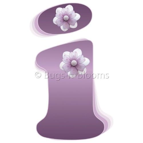 a Purple Daisy Flower Alphabet Letter Name Wall Sticker Decal Letters