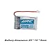 2Pcs Original JJRC H20 RC Hexacopter Part H20-04 3.7V 150mAh 30C Li-po Battery