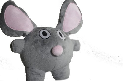 Bubele Patch Buddies 7" Loyal mouse soft Plush Toy Grey and Pink With Blanket