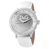 D&G Dolce & Gabbana Primetime White Crystal Silver Dial Women's Watch #DW0516