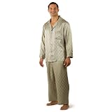 Silk Pajamas for Men - Sagacity (Large) - Silk Sleepwear Set for Men; Valentines day gifts presents him men boyfriend husband Valentines day clothes clothing Men's Birthday Gift for Dad Husband Boyfriend Great Gift Ideas for Guys Men Him Summer or Winter Gifts Perfect Present Great Gift Ideas for Men Boyfriend