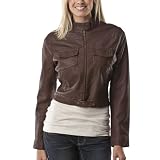 Converse® One Star® Womens Moto Bomber Jacket - Brown S