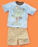 Nannette Baby Boy Canvas Shorts Set