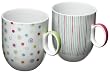 Yedi Houseware Classic Coffee and Tea Candies Mugs, Set of 2