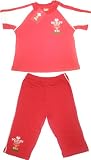 from Welsh Rugby Union Welsh Rugby Union 2 piece T-Shirt and Long Pants Set (Red/White,18 to 23 months) (Model WR106-18/23m)