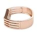 Eway Zine Alloy Housing Replacement Bracelet for Fitbit Flex Wireless Activity and Sleep Wristband Rose Gold