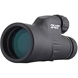 Polaris Explorer 12X50 High Powered Monocular - Bright and Clear Range of View - Single Hand Focus - Waterproof, Fogproof - For Bird Watching, or Wildlife - Tripod For Hands Free Viewing - Daytime Use
