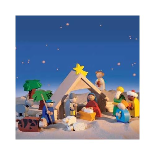 Waldorf Wooden Nativity Set