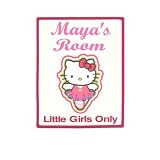 HELLO KITTY Little Girls Bedroom Door SIGN, Personalized ~ BobandJudysMarketplace