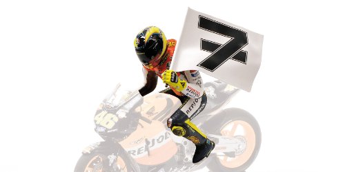 Valentino Rossi Figurine World Champion Moto GP Philip Island 2003