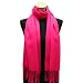 Olive N Figs Solid Plain Pashmina Scarf/ Stole/ Wrap - Fuschia