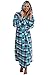 Del Rossa Women's Fleece Full Length Hooded Bathrobe Robe