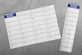 [Itm] .5 x 1.75 labels, 31 labels/sheet [Acsry To]: 31 LABELS PER SHEET 200 SHE... see description