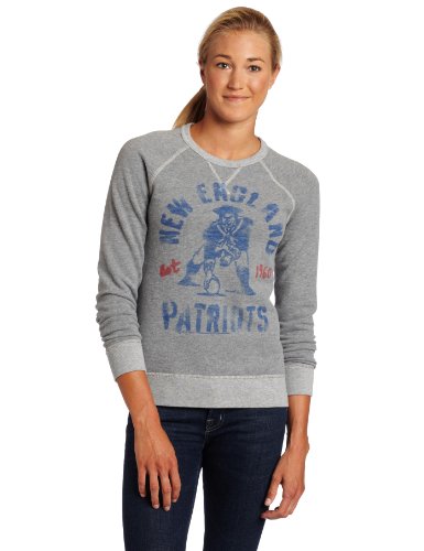 NFL New England Patriots Heather Vintage French Terry Raglan Women's