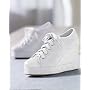 Newport News Lace-up sneaker wedge