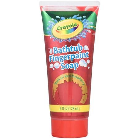 Crayola Bathtub Fingerpaint Soap, Radical Red Raspberry, 6 Oz.