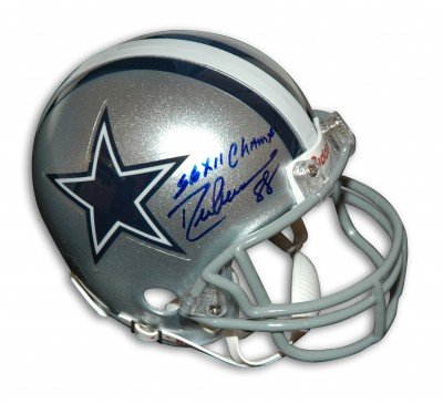 Drew Pearson Autographed/Hand Signed Dallas Cowboys Mini Helmet with SB XII Champs Inscription