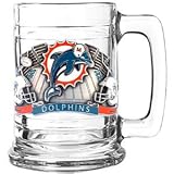 Miami Dolphins Colonial Tankard Beverage Holder 15 oz - NFL Football Fan Shop Sports Team Merchandise