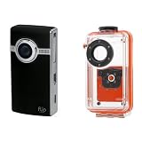 Flip Video Flip UltraHD U2120B Black Digital Camcorder with Underwater Case (FLIPHDCASE1BN)