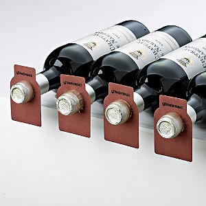 Wine Enthusiast Bottle Tags, Classic Mahogany, Set of 100