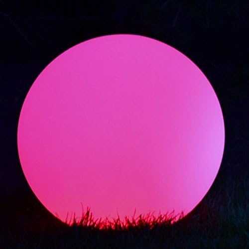 LYWOO Ball Shaped Waterproof Rechargeable LED Light Lamp Nightlight with Remote Control, 16 Dimming Colors, 4 Effects, Best Decoration for Outdoor and Indoor