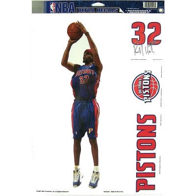 DETROIT PISTONS RIP HAMILTON REMOVABLE CAR TRUCK WINDOW WALL DECAL SET (4)