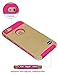 iPhone 6 Case, Vogue shop Hybrid High Impact Heavy Duty Dual Layer Hard PC Outer Shell with Soft Rubber Inner Armor Defender Case Cover for Apple iPhone 6 4.7 inch Screen with Screen Protector & Stylus (Three Month Warranty) (gold+rose)