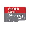 SanDisk Ultra 64 GB MicroSDXC Class 10 UHS-1 Memory Card with Adapter (SDSDQU-064G-AFFP-A)