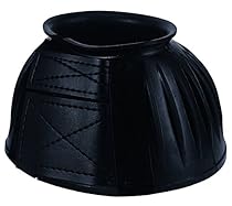 Weaver Leather Double Hook & Loop Bell Boots, Black, Large
