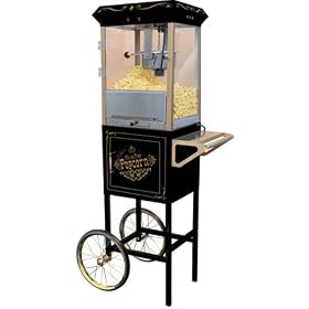 Nostalgia Electrics Circus Cart Popcorn Maker, Black by Nostalgia Electrics