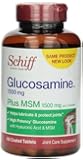 Schiff Glucosamine 1500 mg Plus MSM Hyaluronic Acid Supplement, 150 Count