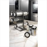 Zevro 12-pc. Magnetic Countertop Spice Rack - Silver