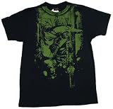 NINTENDO ZELDA JAPANESE SPLATTER IMAGE 2-Sided Fine Woven Fitted Licensed Tee
