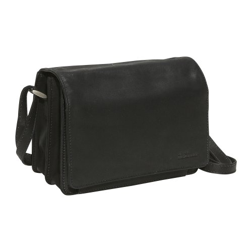Derek Alexander Leather Full Flap Organizer - Black