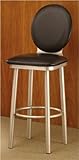 Franklin Silver Leather Counter Stool (Set of 2)
