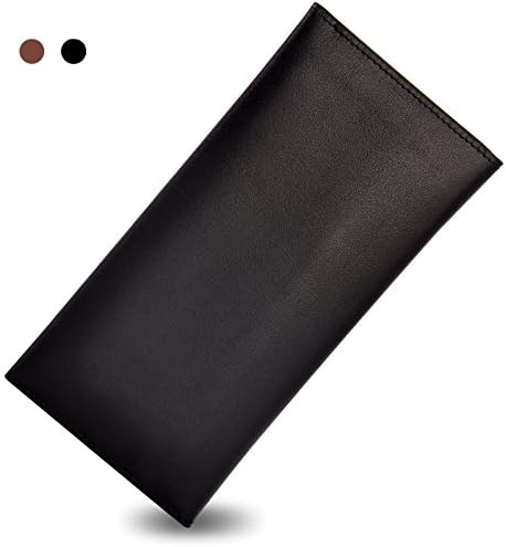 BAIPAK Men's Billfold Solid Genuine Leather Wallet NO.602 Multi-Card Multi-Purpose Fashion Beautiful Compact Center Long Style Purse --Black