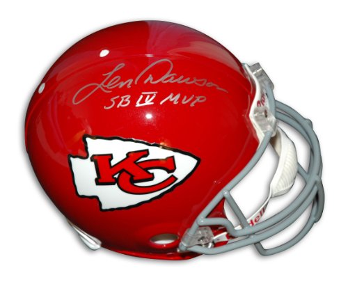 Len Dawson Autographed Kansas City Chiefs Throwback Helmet Inscribed 