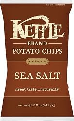 Kettle Chips, Sea Salt, 8.5-Ounce (Pack of 12)