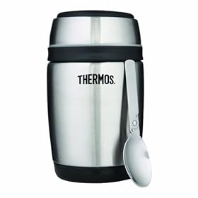 Thermos Barrel Stainless Steel Food Jar with Spoon, 480ml