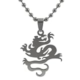 Stainless Steel Polished Dragon Necklace