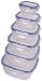 Lock & Lock 12-Piece Square Bowl Set, 24 Cups