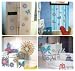 Home Decor Mural Art Wall Paper Stickers - Butterflies and stars IHS-301A