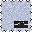 Victorian Blossom Blueberry 100% Silk Fabric