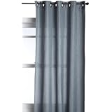 52-Inch by 84-Inch Grommet topped Hopsack Panel, Slate Blue by Arlee