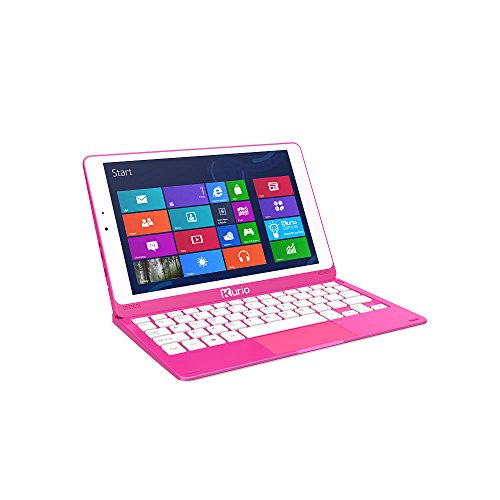 Kurio Smart 2 in 1 Laptop Tablet with Microsoft Windows and Keyboard - Pink